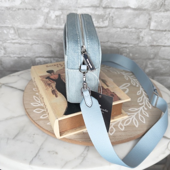Kate Spade Oh Snap Denim Camera crossbody adjustable bag,perfect 4 shopping 🛍️ - Picture 4 of 10